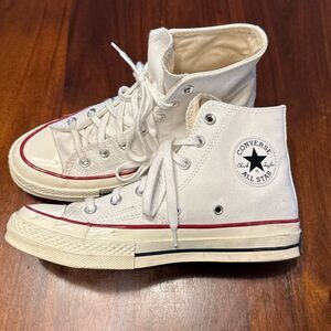 Converse Chuck 70 High Top White Lace Up Shoes Women’s 8 Men’s 6 Unisex